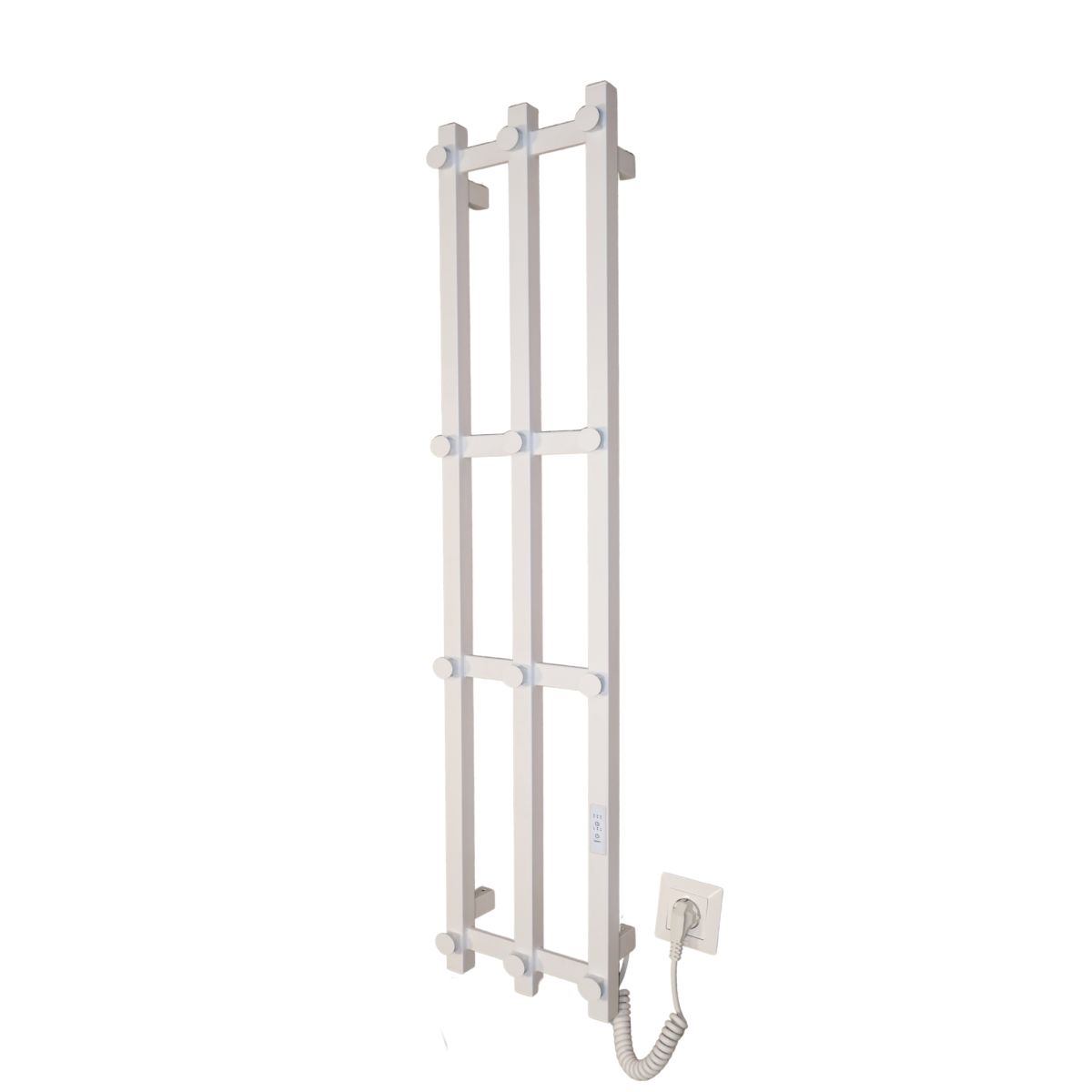 Рушникосушарка електрична Carino GIACOMO з контроллером Білий мат 1190*270