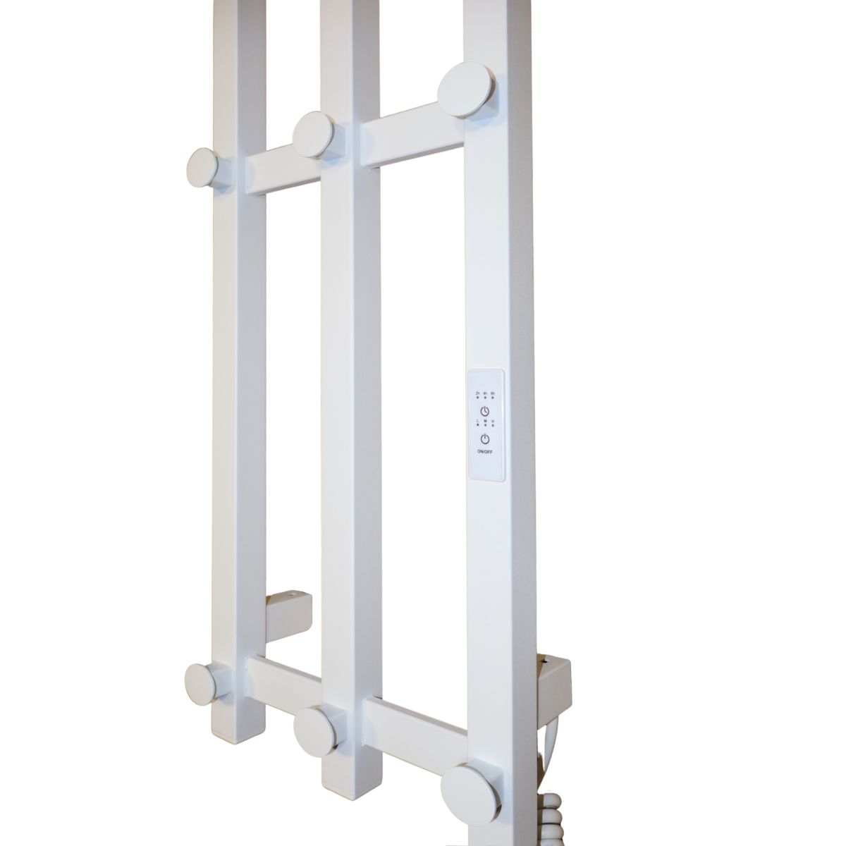 Рушникосушарка електрична Carino GIACOMO з контроллером Білий мат 1190*270