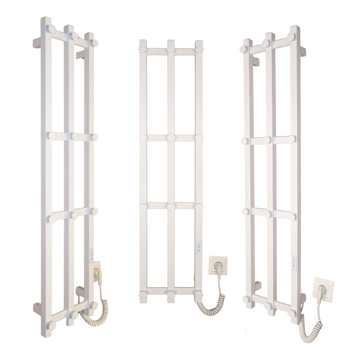 Рушникосушарка електрична Carino GIACOMO з контроллером Білий мат 1190*270