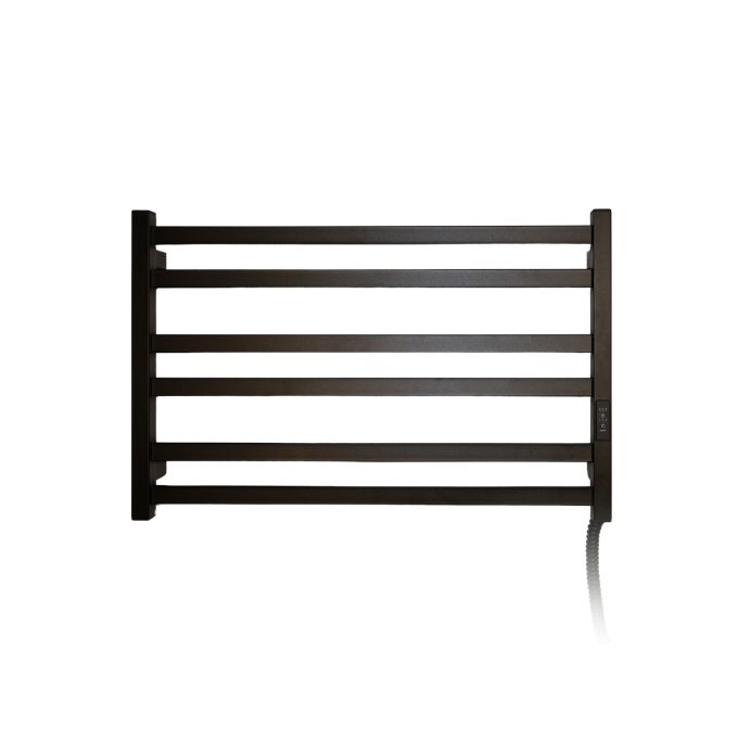 Рушникосушарка електрична Carino ELISA з контроллером Чорний матовий 490*790