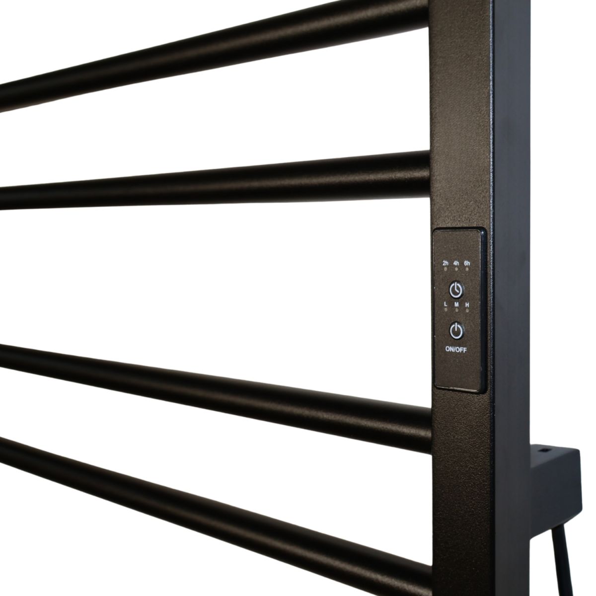 Рушникосушарка електрична Carino SOFIA з контроллером Чорний матовий 490*790