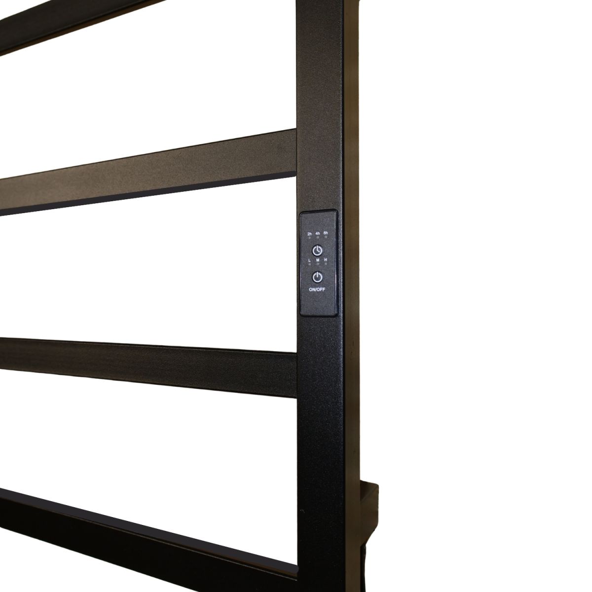 Рушникосушарка електрична Carino FLAVIA з контроллером Чорний матовий 790*490