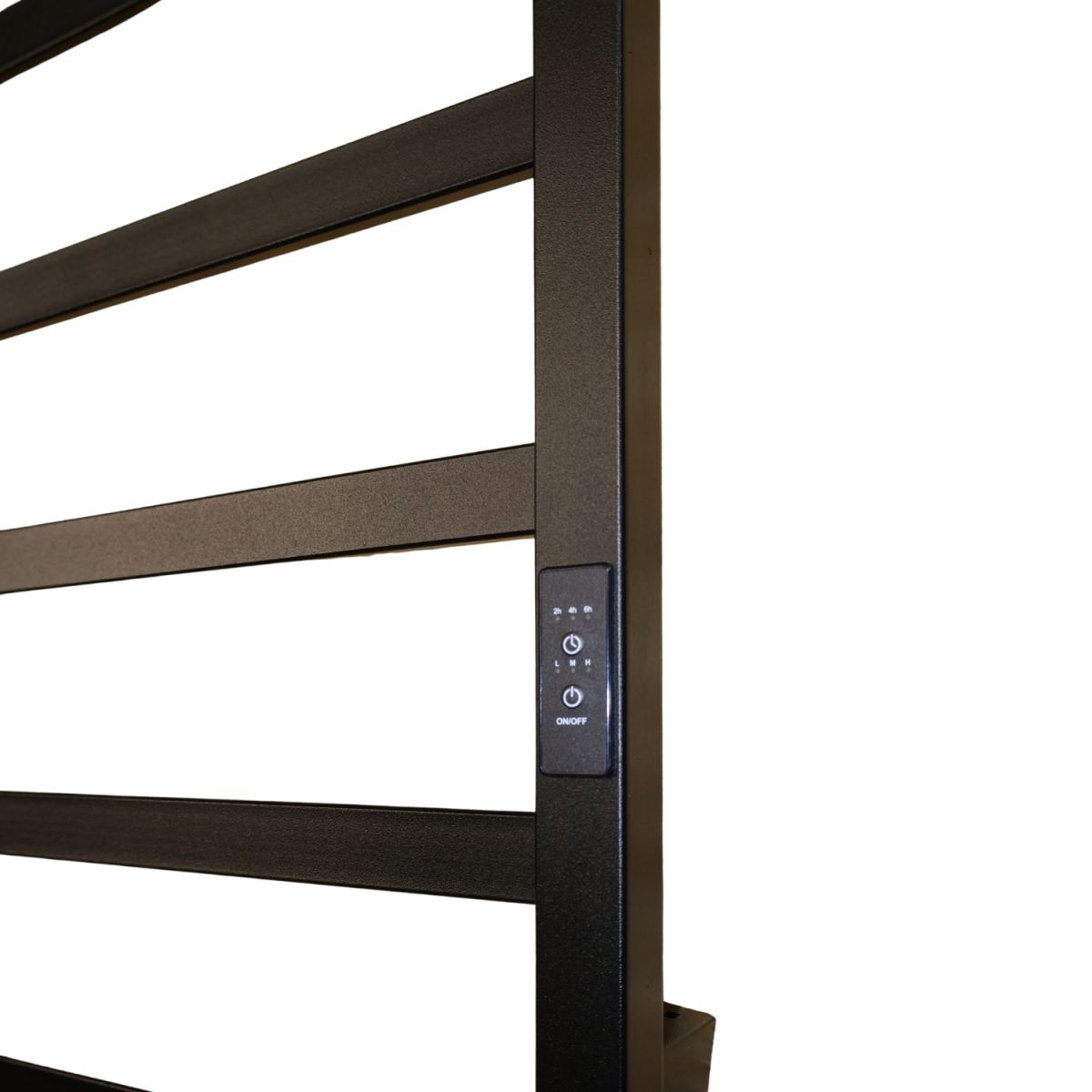 Рушникосушарка електрична Carino LAURA з контроллером Чорний матовий 790*490