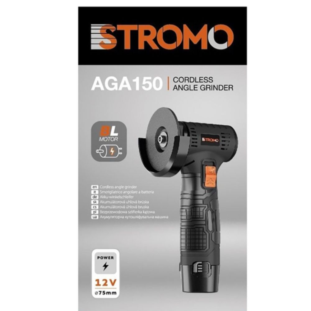 Кутошліфувальна машина Stromo AGA150 (2 акб та зп)