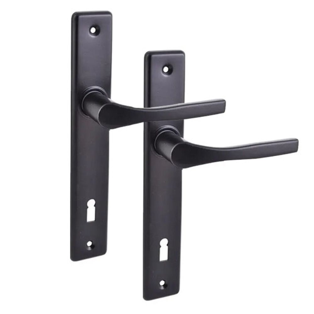 Комплект замка (руч.Nati 90 + JANIA 2KL) (BS20*90мм) чорний