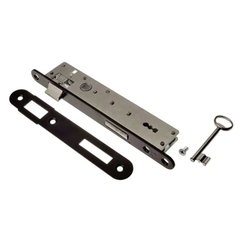 Комплект замка (руч.Nati 90 + JANIA 2KL) (BS20*90мм) чорний