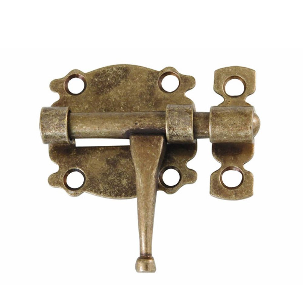 Засов для дверей AMIG мод.484 50х45 мм антик