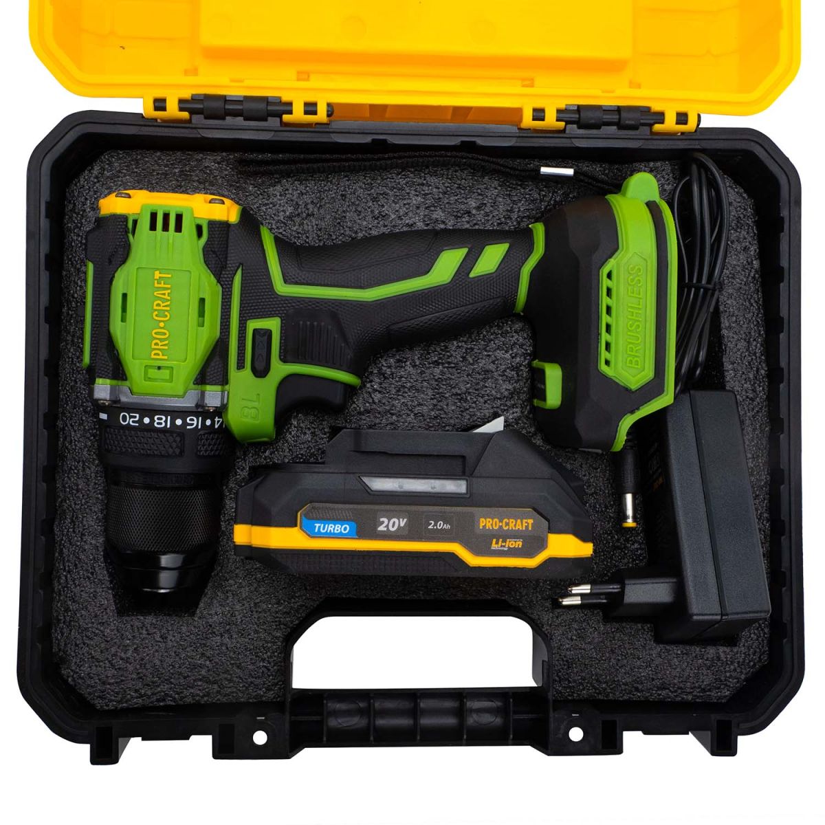 Шуруповерт Procraft PA18Pro (с 1 АКБ 2Ач)