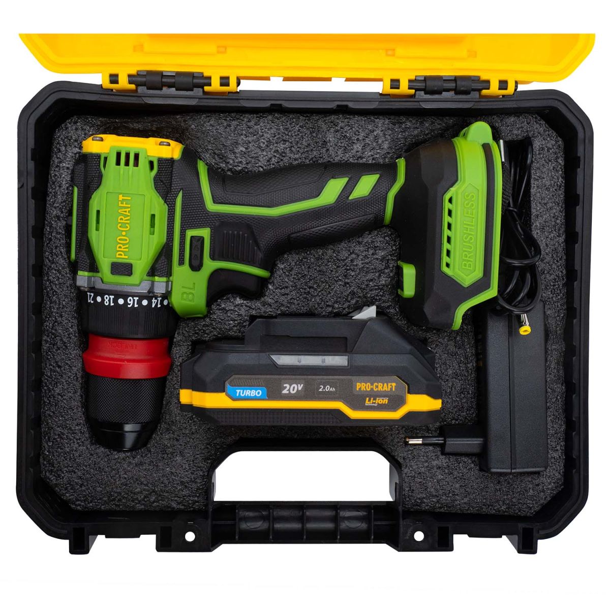 Шуруповерт Procraft PA18Pro DFR (з 1 АКБ 2Аг)