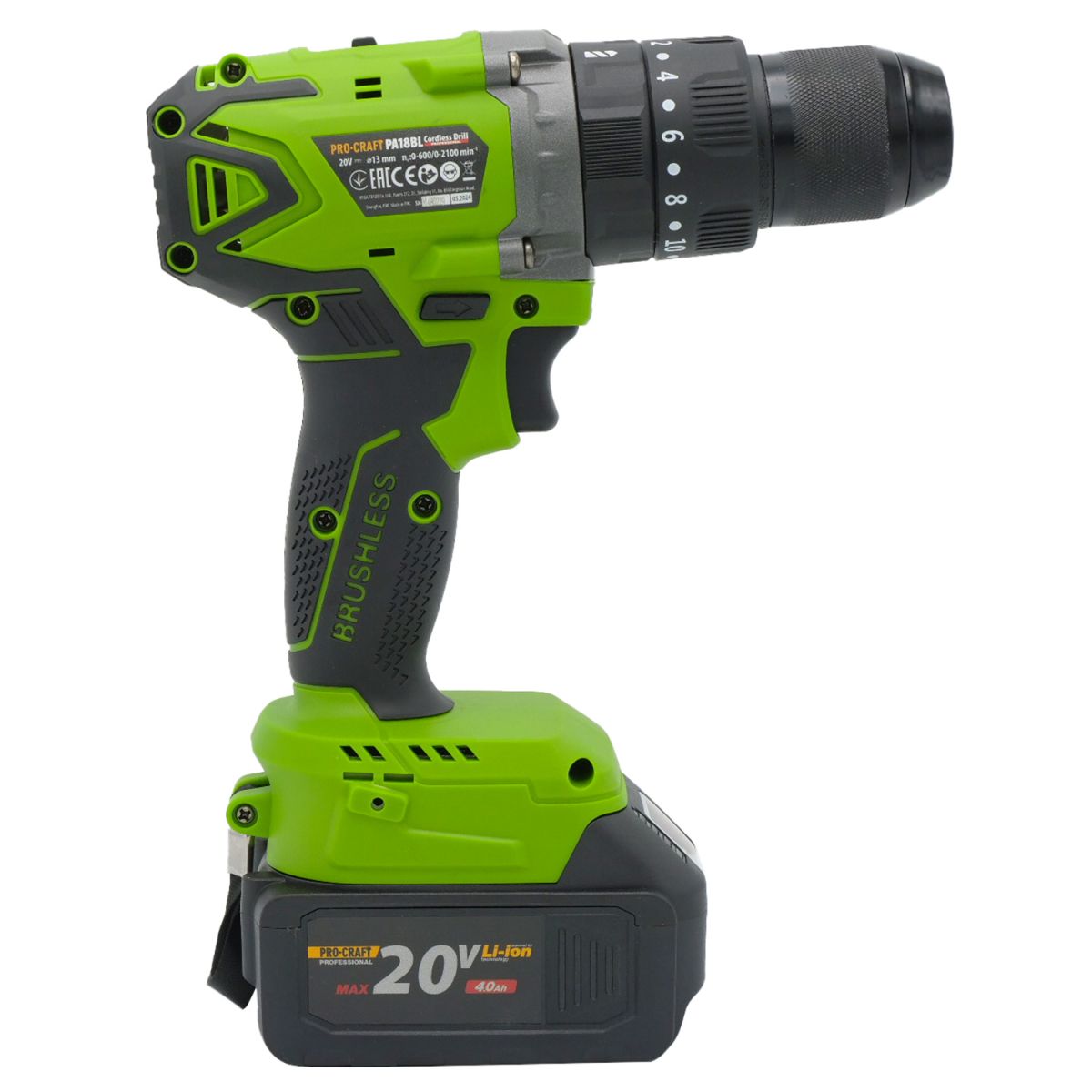 Шуруповерт Procraft PA18BL Universal Extra (без акб та зп)