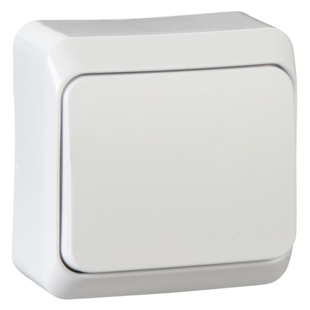 Выключатель 1-кл. наружного монтажа IP20 Prima Schneider Electric белый белый