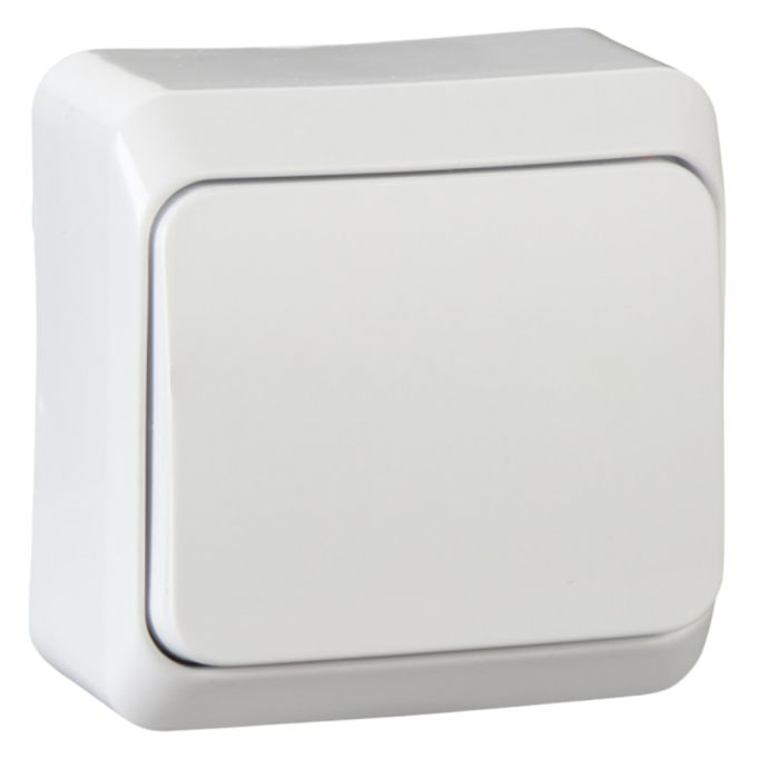 Выключатель 1-кл. наружного монтажа IP20 Prima Schneider Electric белый белый