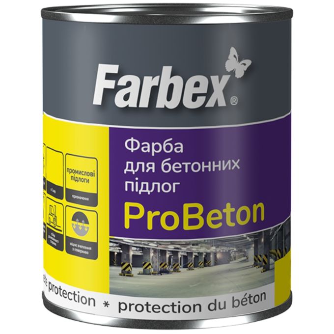 Фарба для бетоної підлоги "ProBeton", сіра ТМ "Farbex" 2,8 кг