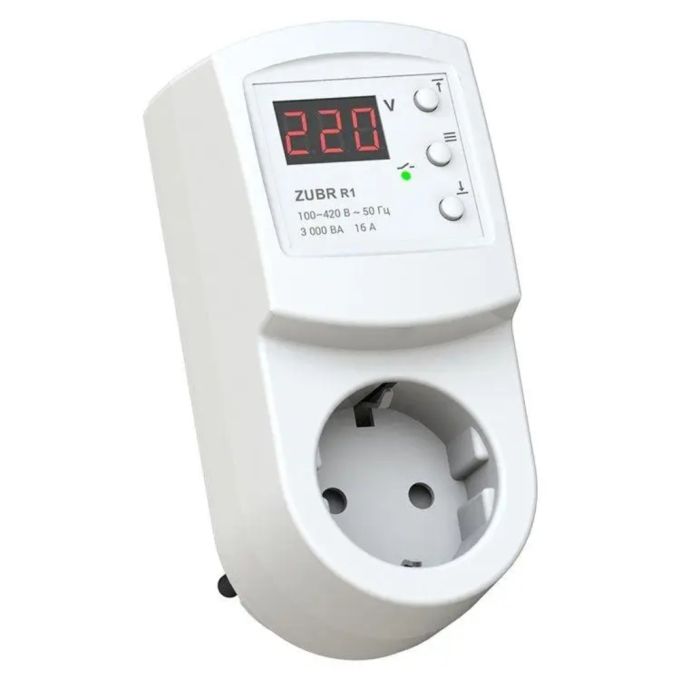 Реле напруги ZUBR r116y, 16А (термозахист)