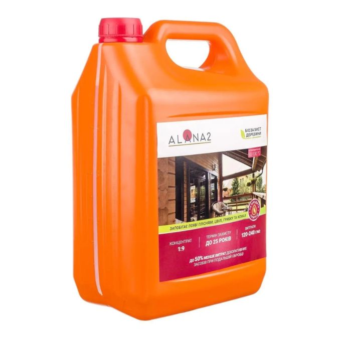 Средство биозащитное АЛАНА-2 концентрат 1:9 прозрачный 5кг