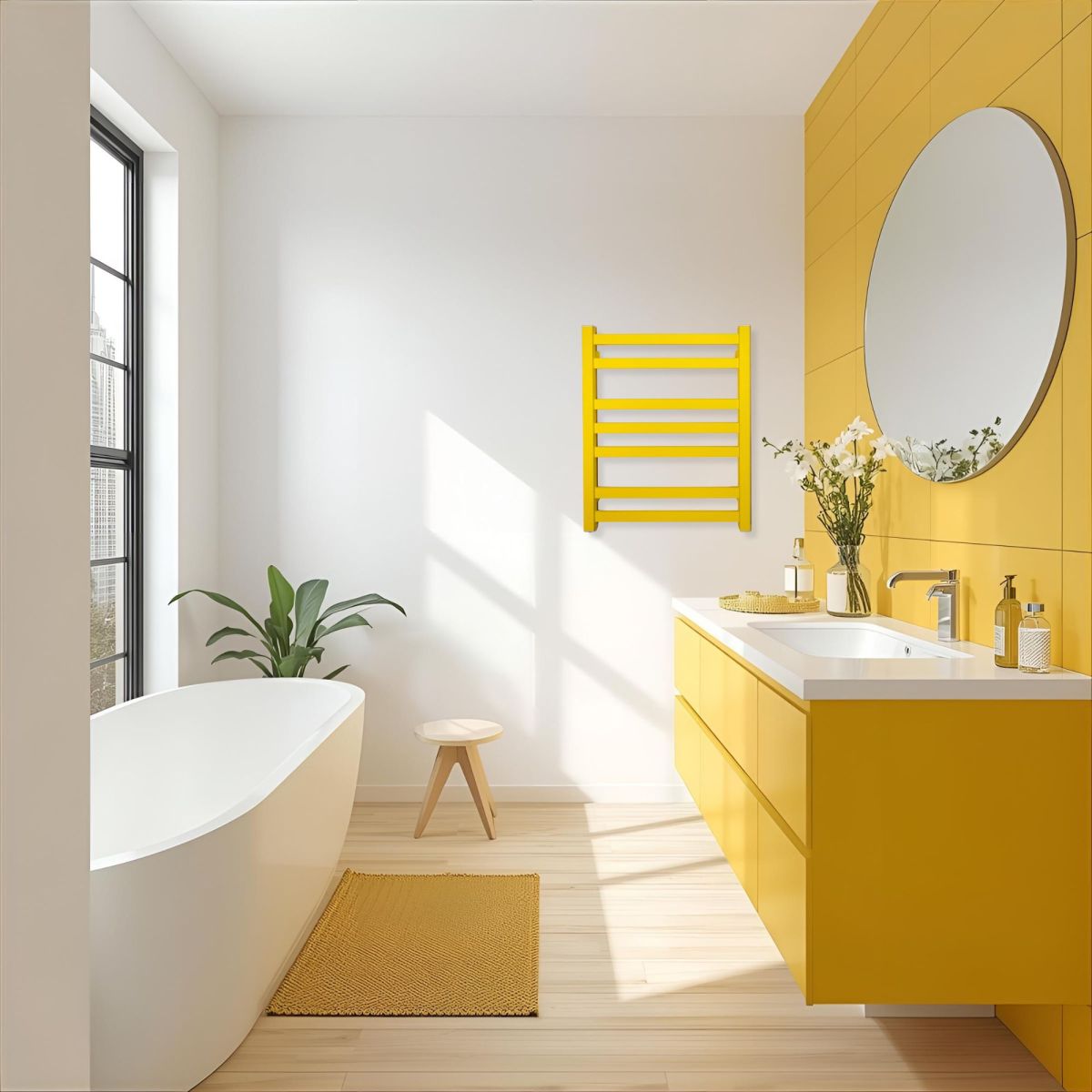 Рушникосушарка електрична Carino RICARDO з кнопкою Жовтий крокодил 590*490