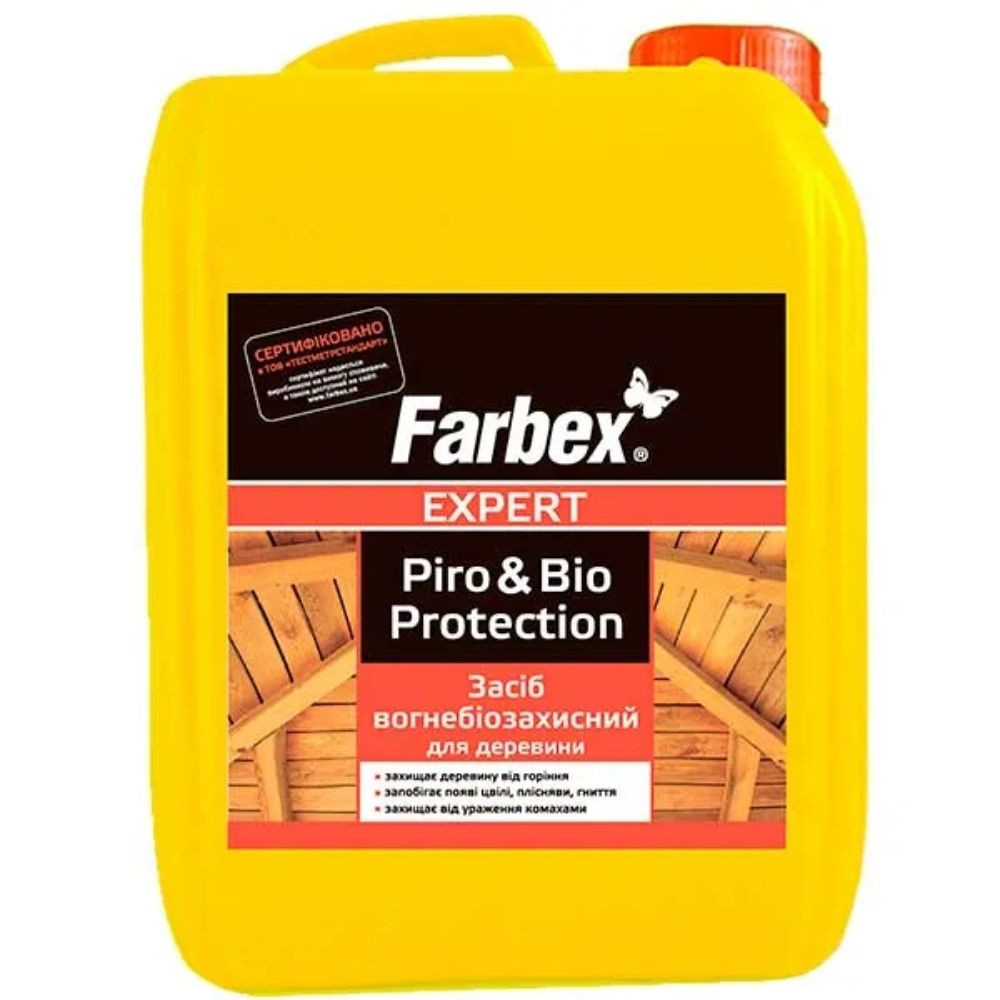 Средство огнебиозащитное для древесины ТМ Farbex - 10л