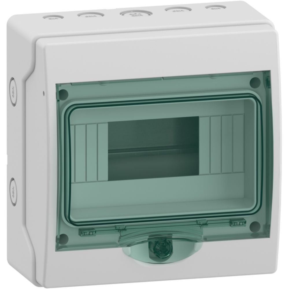 Шафа накладна, 1ряд/8мод. прозорі дверцята, ІР65 Kaedra Schneider Electric