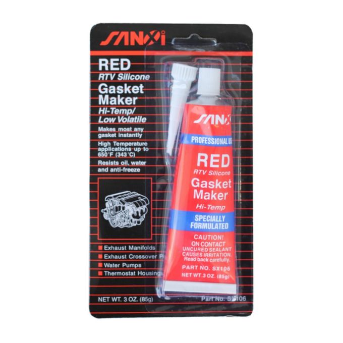 Герметик червоний високотемпературний (85грамм) ПТ-0544