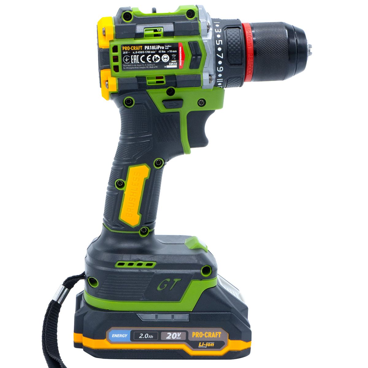 Набір акумуляторного шуруповерта та гвинтоверта Procraft PA214SET (2 АКБ)