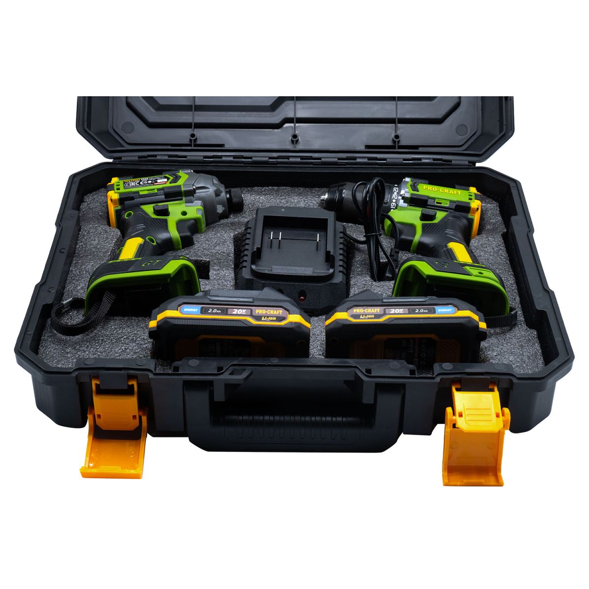 Набір акумуляторного шуруповерта та гвинтоверта Procraft PA214SET (2 АКБ)