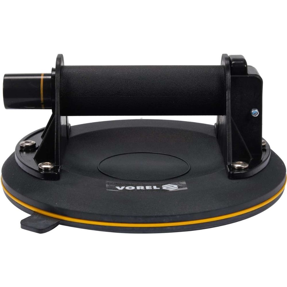 Присоска для монтажа стекла одинарная VOREL : d= 204 мм, m= 100 кг