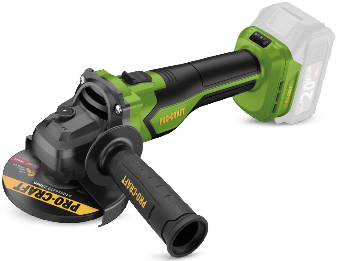 Аккумуляторная болгарка Procraft PGA22 (без акб и зп)