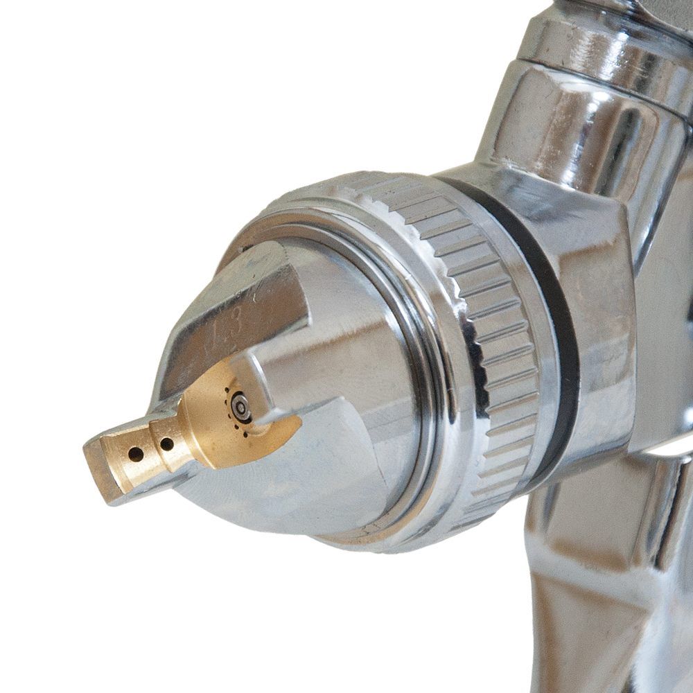 Фарборозпилювач HVLP Ø1.3+1.8мм 140-280л/хв 6бар в/б 600мл (пласт) хром SIGMA (6812151)