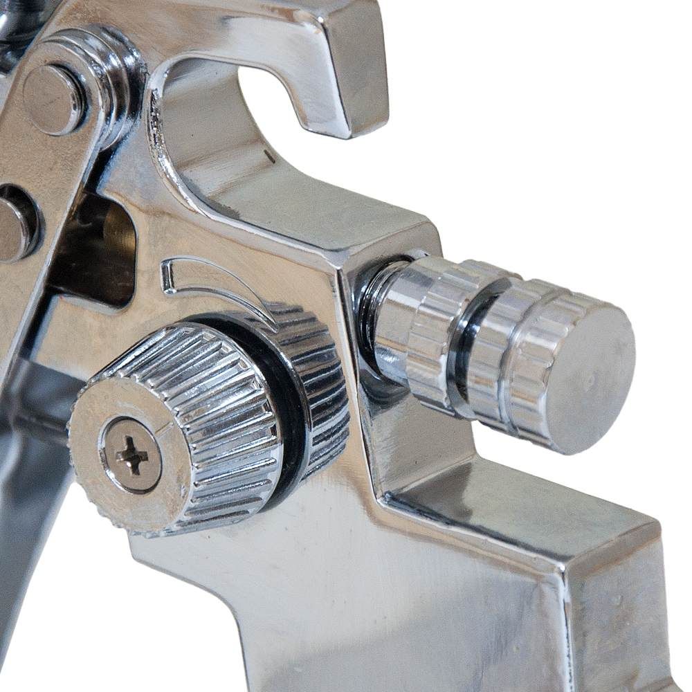 Фарборозпилювач HVLP Ø1.3+1.8мм 140-280л/хв 6бар в/б 600мл (пласт) хром SIGMA (6812151)