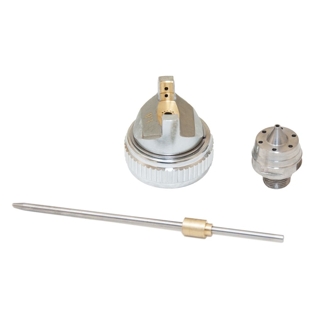 Фарборозпилювач HVLP Ø1.3+1.8мм 140-280л/хв 6бар в/б 600мл (пласт) хром SIGMA (6812151)