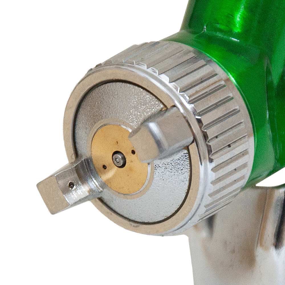 Фарборозпилювач HVLP-mini Ø0.8мм 30-115л/хв 2.1бар в/б 100мл (пласт) зелений SIGMA (6812041)