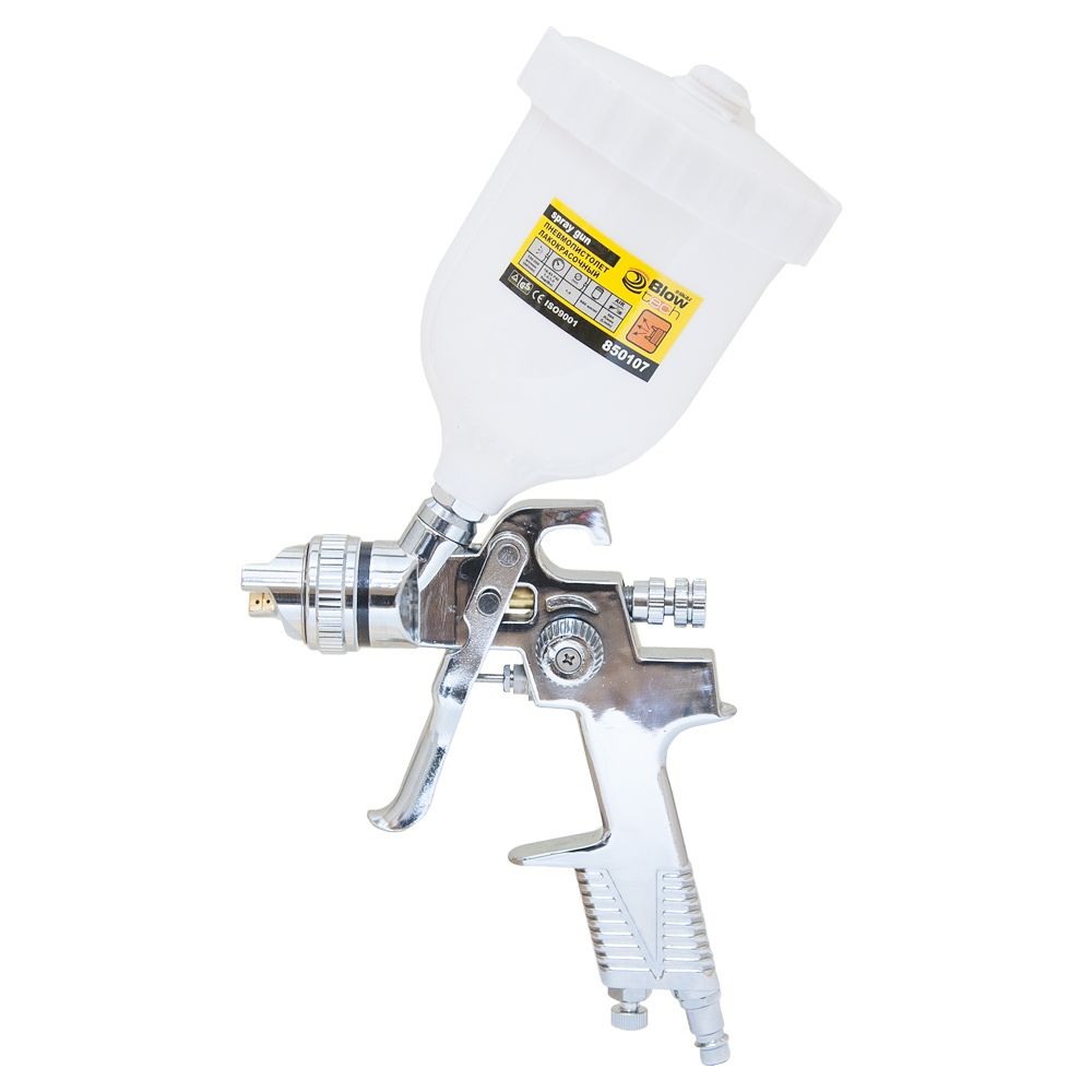 Фарборозпилювач HVLP Ø1.4мм 140-280л/хв 3бар в/б (пласт) хром SIGMA (6812051)