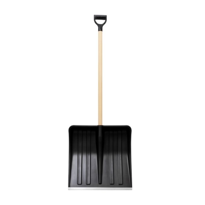 Лопата для снігу Yoshimoto Good з деревяним держаком і металевою накладкою