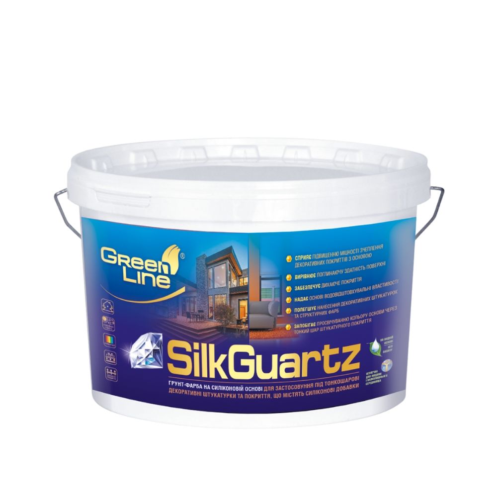 Грунт-фарба силіконова SILK GUARZ, 15 кг