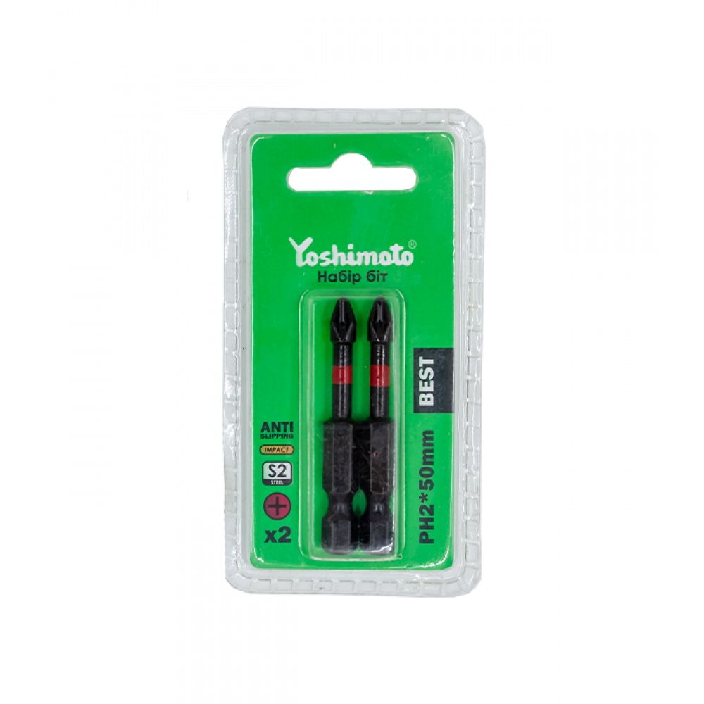 Біта ударна торсіонна Yoshimoto, PH2x50мм, S2, 2шт