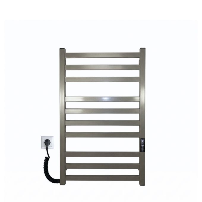 Рушникосушарка електрична Carino RICARDO з контроллером Сірий металік 790*490