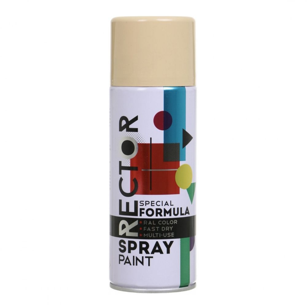 Емаль RECTOR 1001 аерозольна бежевий глянець 400 мл