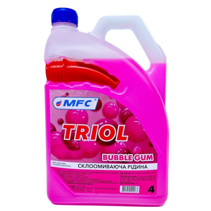 Омыватель стекла зимний TRIOL Bubble gum -20 ПЭ (4л) с лейкой