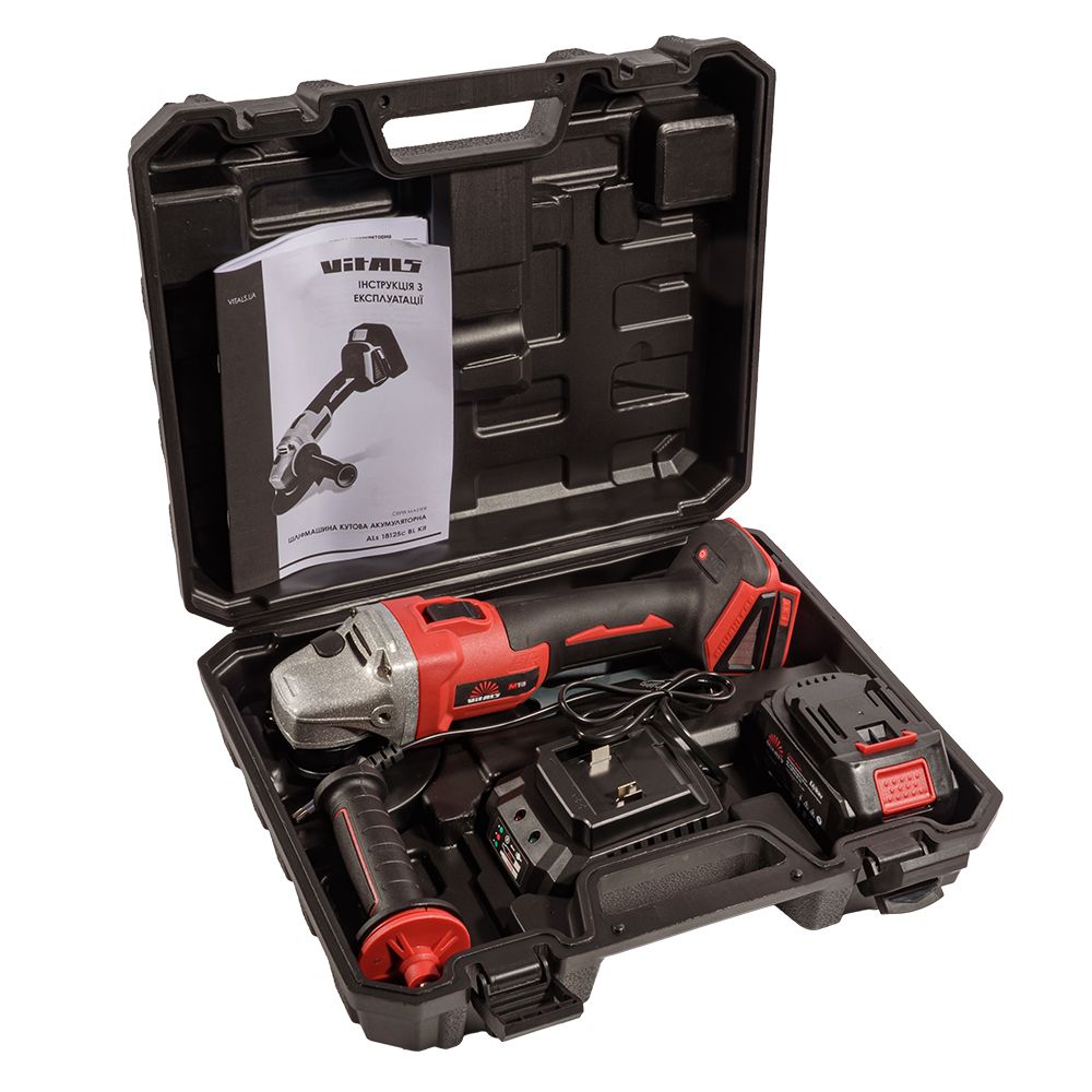 УШМ аккумуляторная Vitals Master ALs 18125c BL Kit Vitals Master ALs 18125c BL Kit