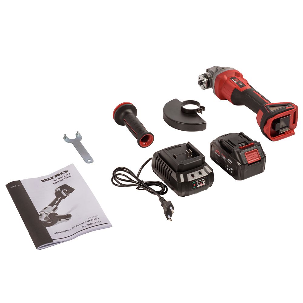 УШМ аккумуляторная Vitals Master ALs 18125c BL Kit Vitals Master ALs 18125c BL Kit