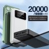 Power Bank 20000mAh, підтримка інтерфейсів Micro/Type-C,подвійний вхід та вихід із цифровим дисплеєм