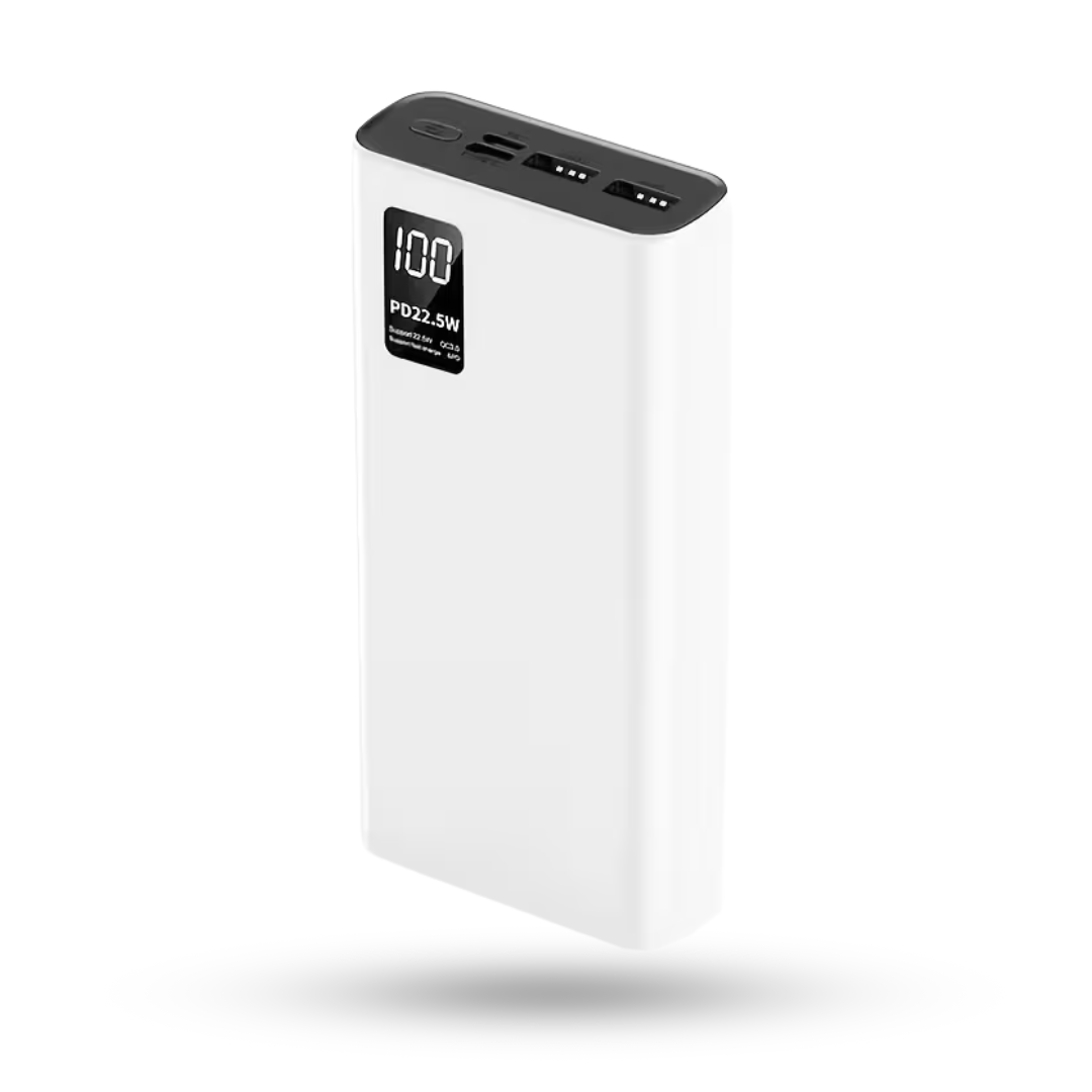 Повербанк 20000 мАч Power Bank Hinne з швидкою зарядкою QC USB 3.0, Type-C  LED-дисплей