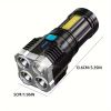 Акумуляторний LED ліхтар - 4 світлодіоди