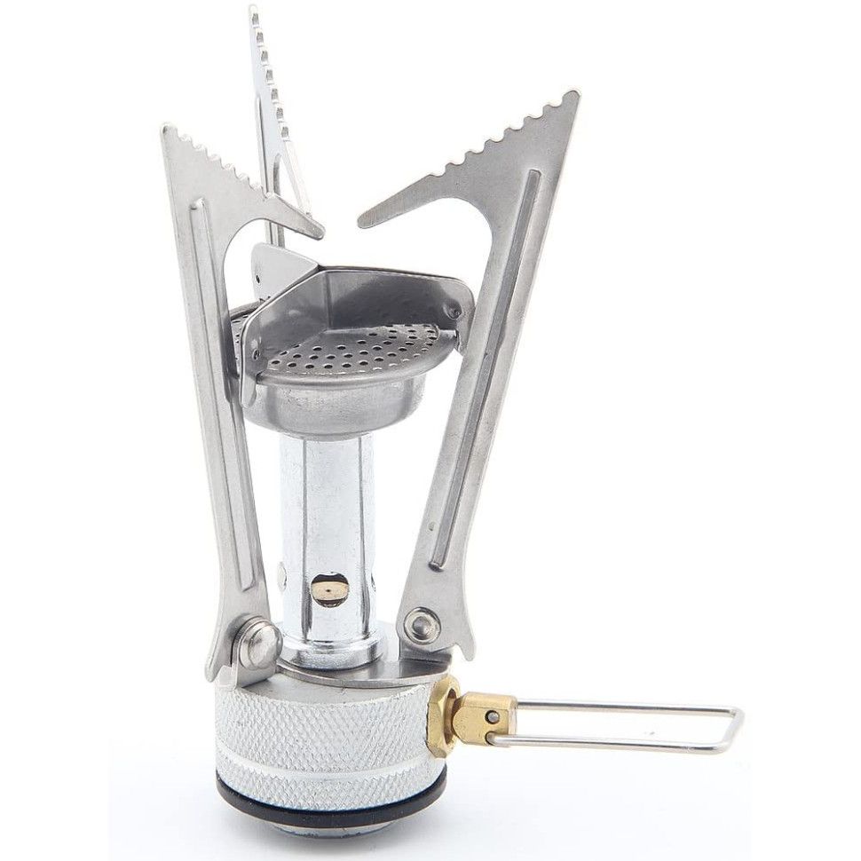 Набір Газовий пальник BRS-1 складний + Газовий балон різьбовий бутановий Quest, 450гр