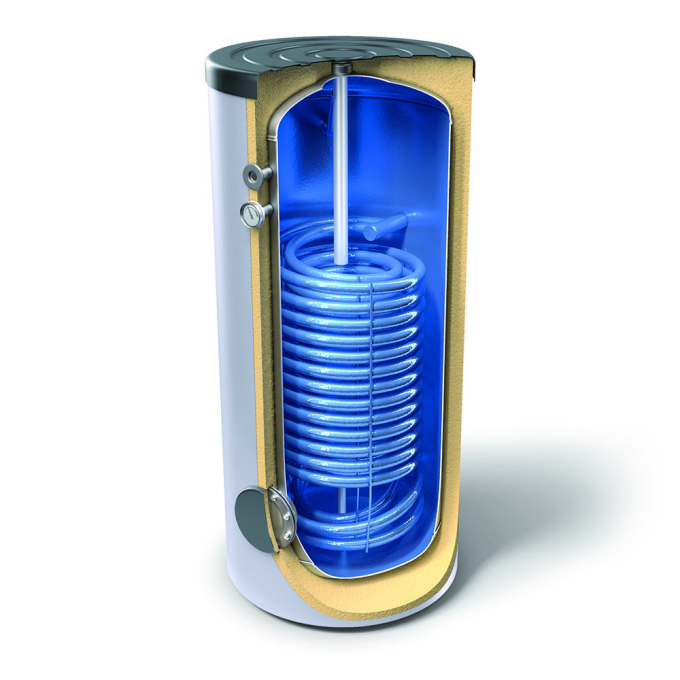 Водонагрівач для ТН з одним здвоєним теплообмінником TESY EV 2×15 S 200 60 HP