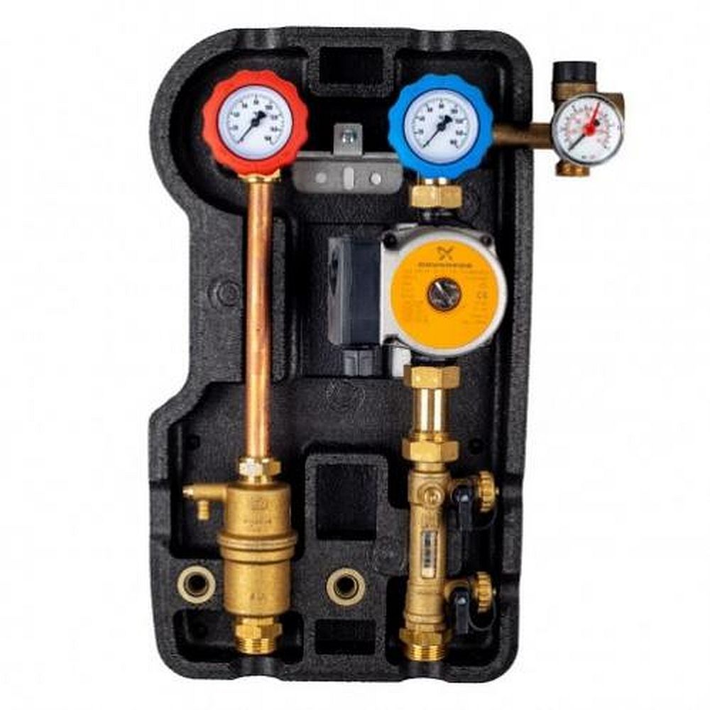 Дволінійна сонячна станція, 3/4″ М, 6 бар,  2-12 л/хв, GRUNDFOS SOLAR 25-65