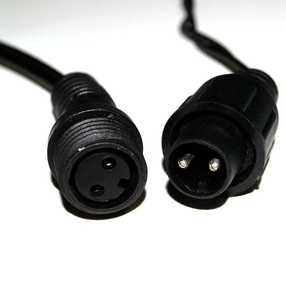 Гірлянда вулична STARLIGHT лінійна білий Flash 200LED IP44 чорний 10м