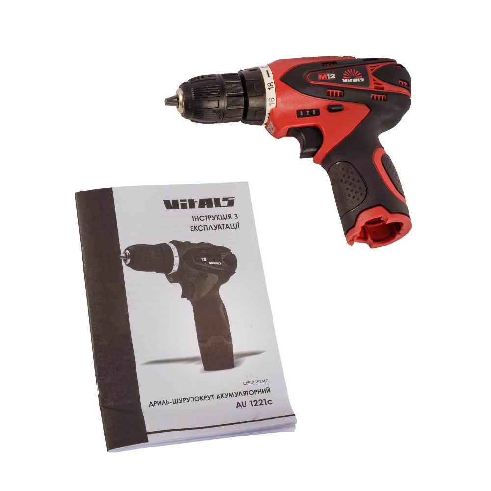 Дриль-шуруповерт акумуляторний Vitals AU 1221c (без АКБ та ЗП)