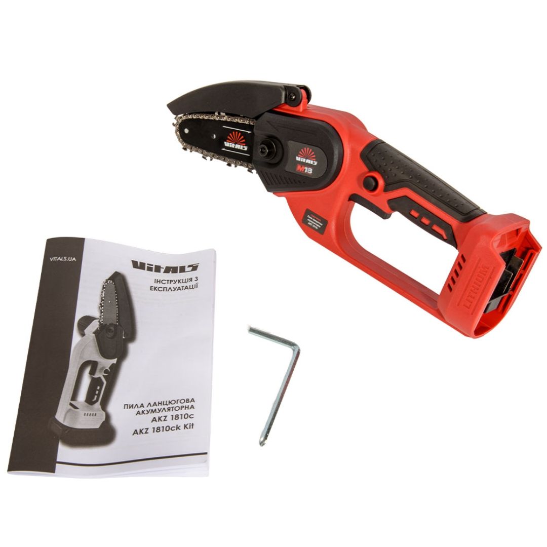 Пила цепная аккумуляторная Vitals AKZ 1810c (без АКБ ты ЗУ)