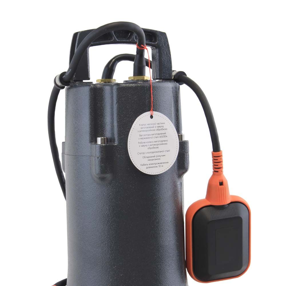 Насос каналізаційний 1.5кВт Hmax 23.м Qmax 170л/хв (з ріжучим механізмом) LEO 3.0 32SWPm3.6-23-1.5L/